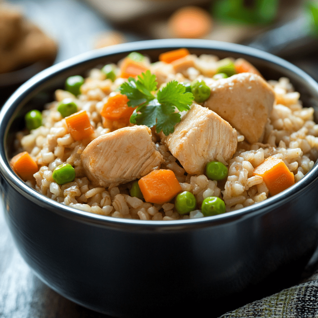 Slow Cooker Chicken and Rice