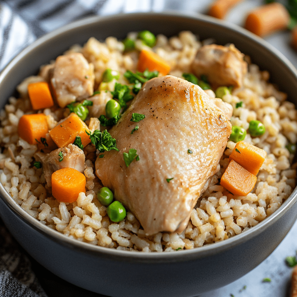 Slow Cooker Chicken and Rice