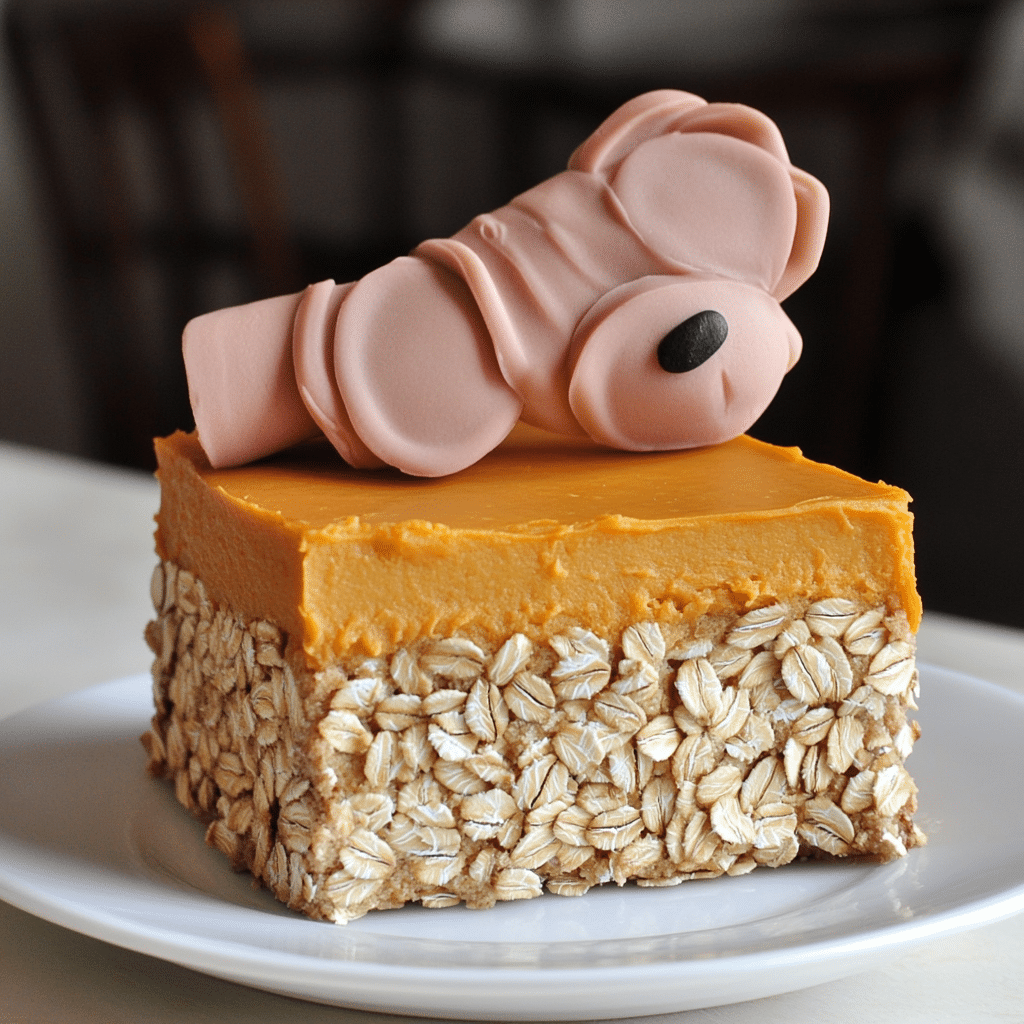 Sweet Potato and Oatmeal Dog Cake