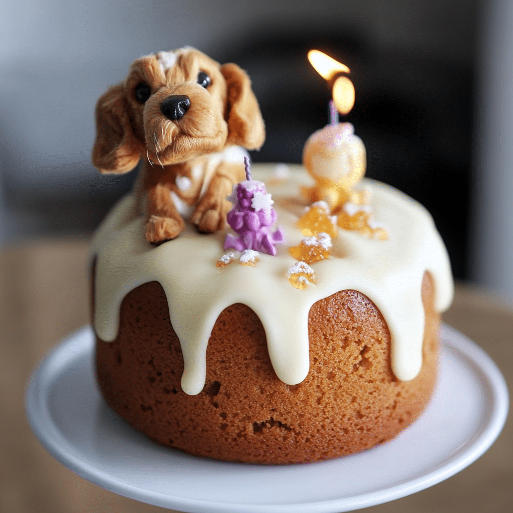 3 Ingredient Dog Cake