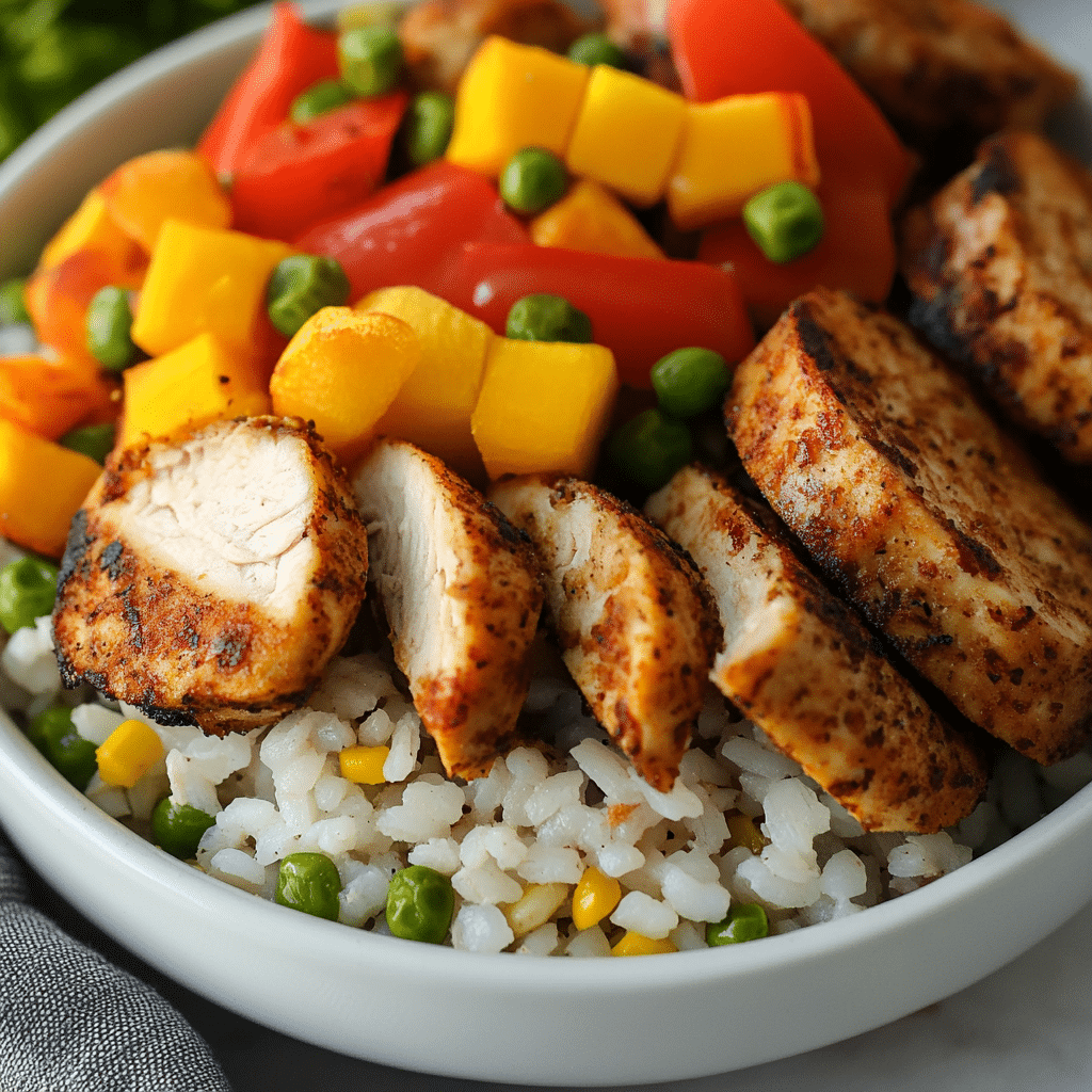 Chicken Brown Rice Veggie Bites