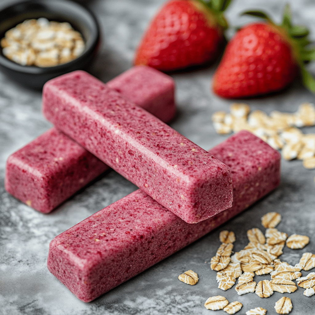 Strawberry Oat Smoothie Sticks Recipe for Dogs
