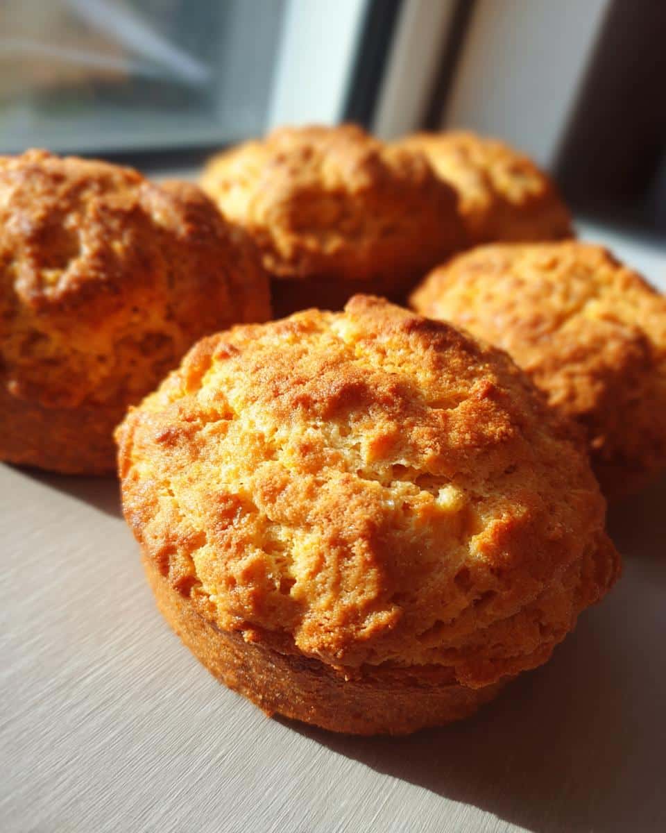 Close-up of freshly baked Apple and Banana Dog Treats, golden brown and ready to be enjoyed.