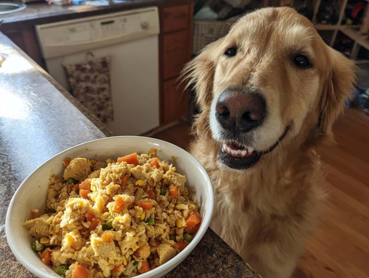 Easy Crockpot Chicken & Pumpkin Dog Food