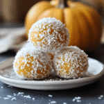 Pumpkin Coconut Snowballs