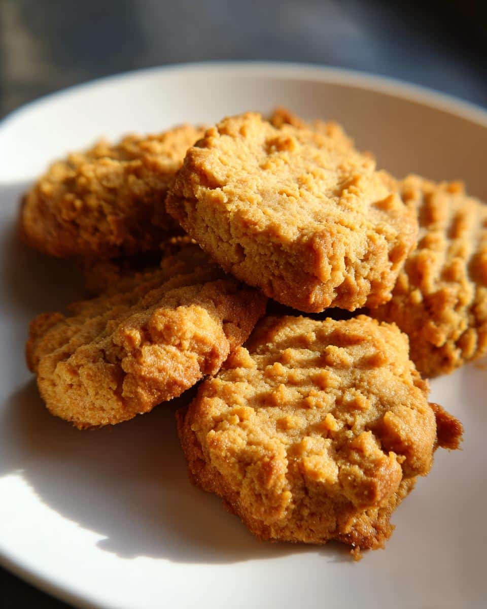 A plate of freshly baked Peanut Butter Yogurt Dog Treats, ready to be enjoyed.
