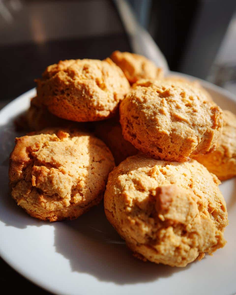 A plate of freshly baked Peanut Butter Yogurt Dog Treats, ready to be enjoyed by your furry friend.