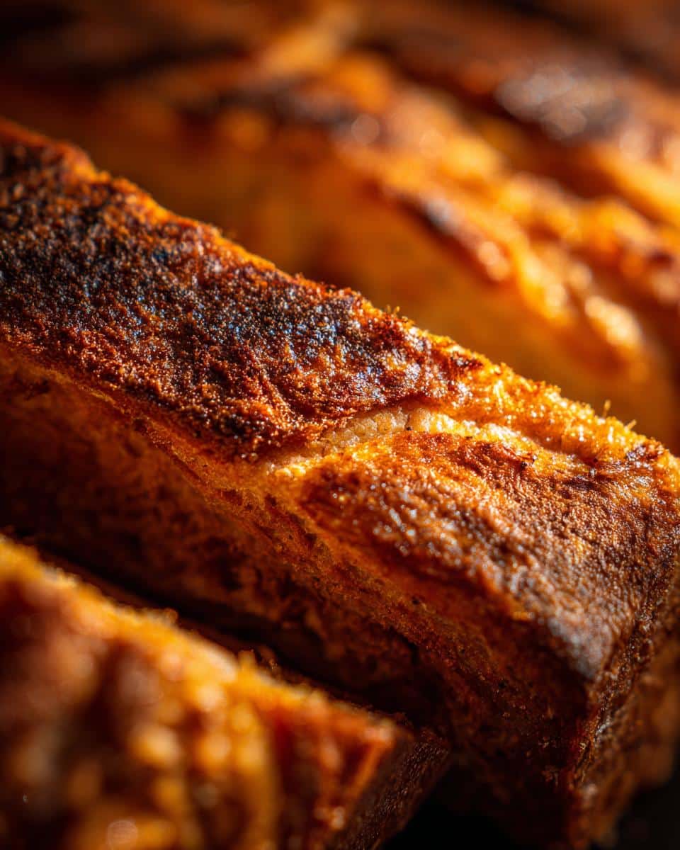 Close-up of baked Ultimate Salmon & Oats Dog Meal, showing a golden-brown crust.