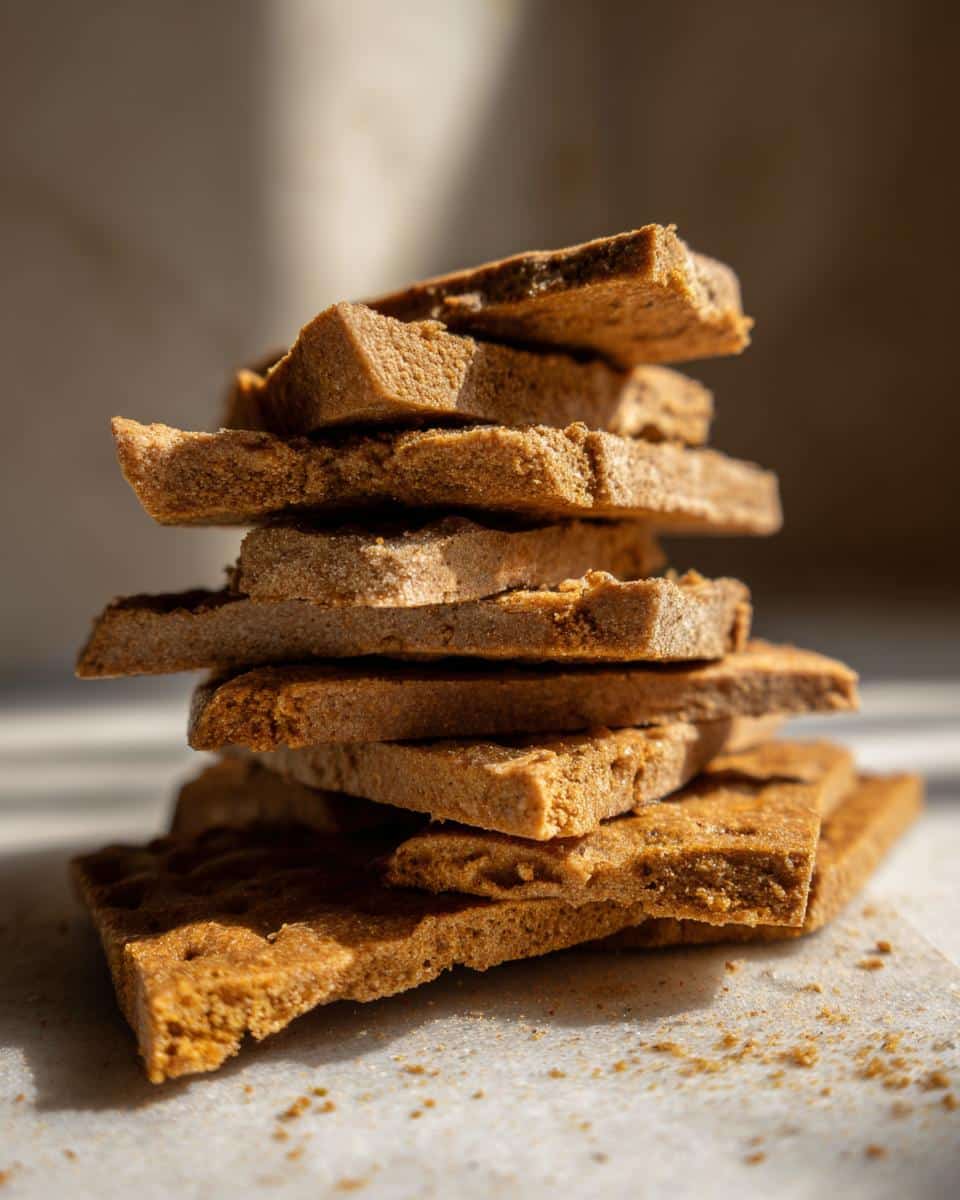 Stacked pieces of homemade chicken liver dog treats from the Best Vet-Approved Chicken Liver Dog Recipe.