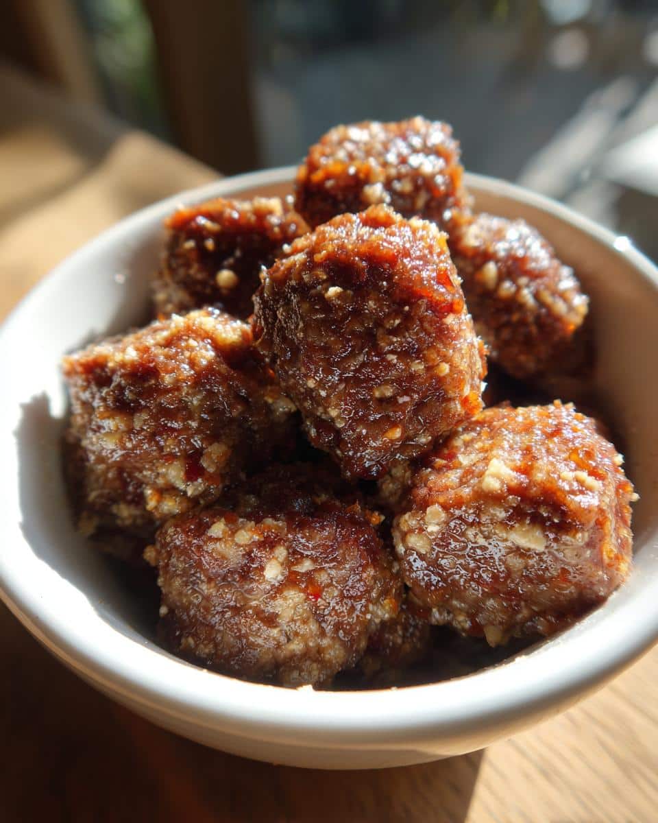 Close-up of a bowl filled with Raw Chicken Liver & Egg Dog Food treats, showing their texture and small size.