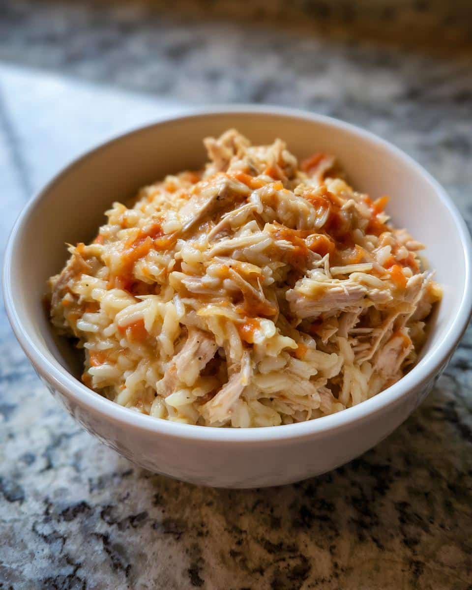 Bowl of Soft Chicken & Sweet Potato Meal for Small Dogs. Nutritious and easy to digest.