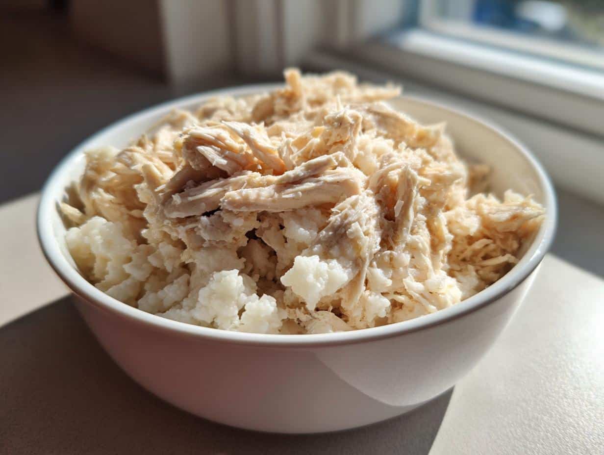 Amazing Chicken Cauliflower Rice Pup Meal in 30 Min