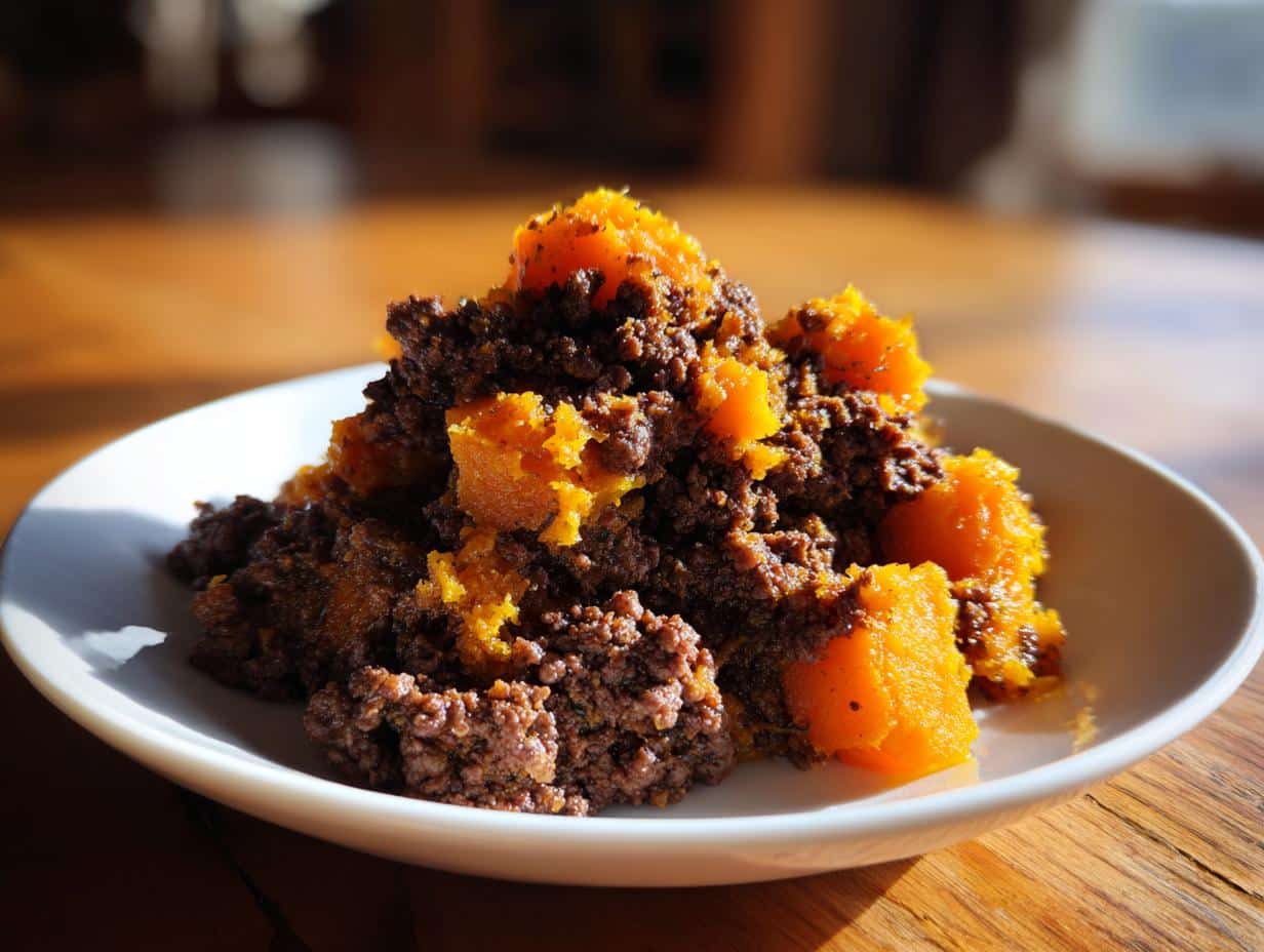 Amazing Venison Squash Home Dog Dinner in 1 Step