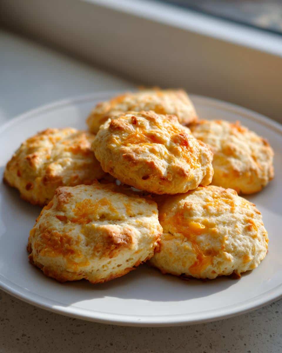A stack of freshly baked Apple & Cheddar Dog Treats, golden brown with visible melted cheddar cheese.
