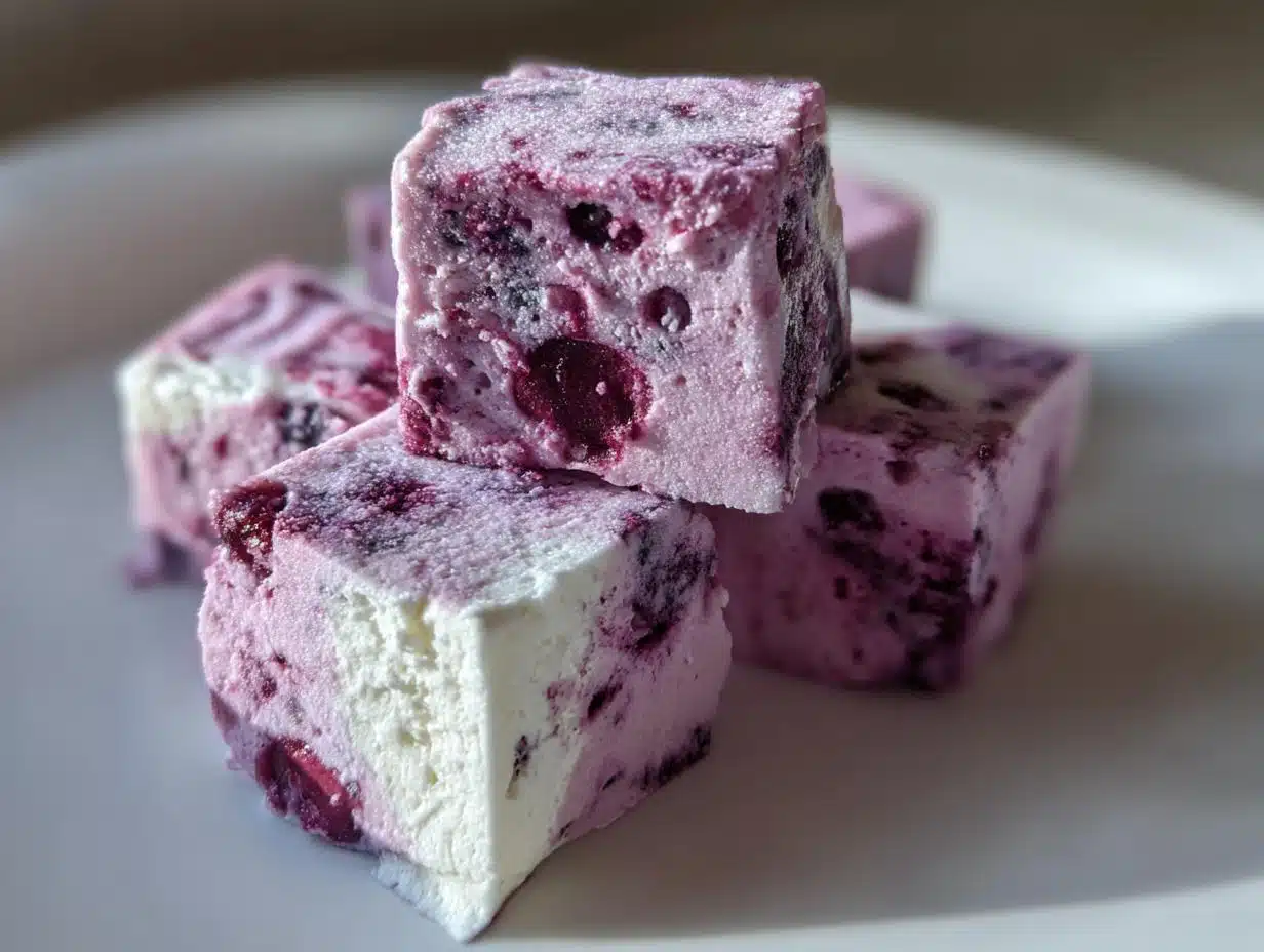 Amazing 3 Blueberry Banana frosted dog cubes