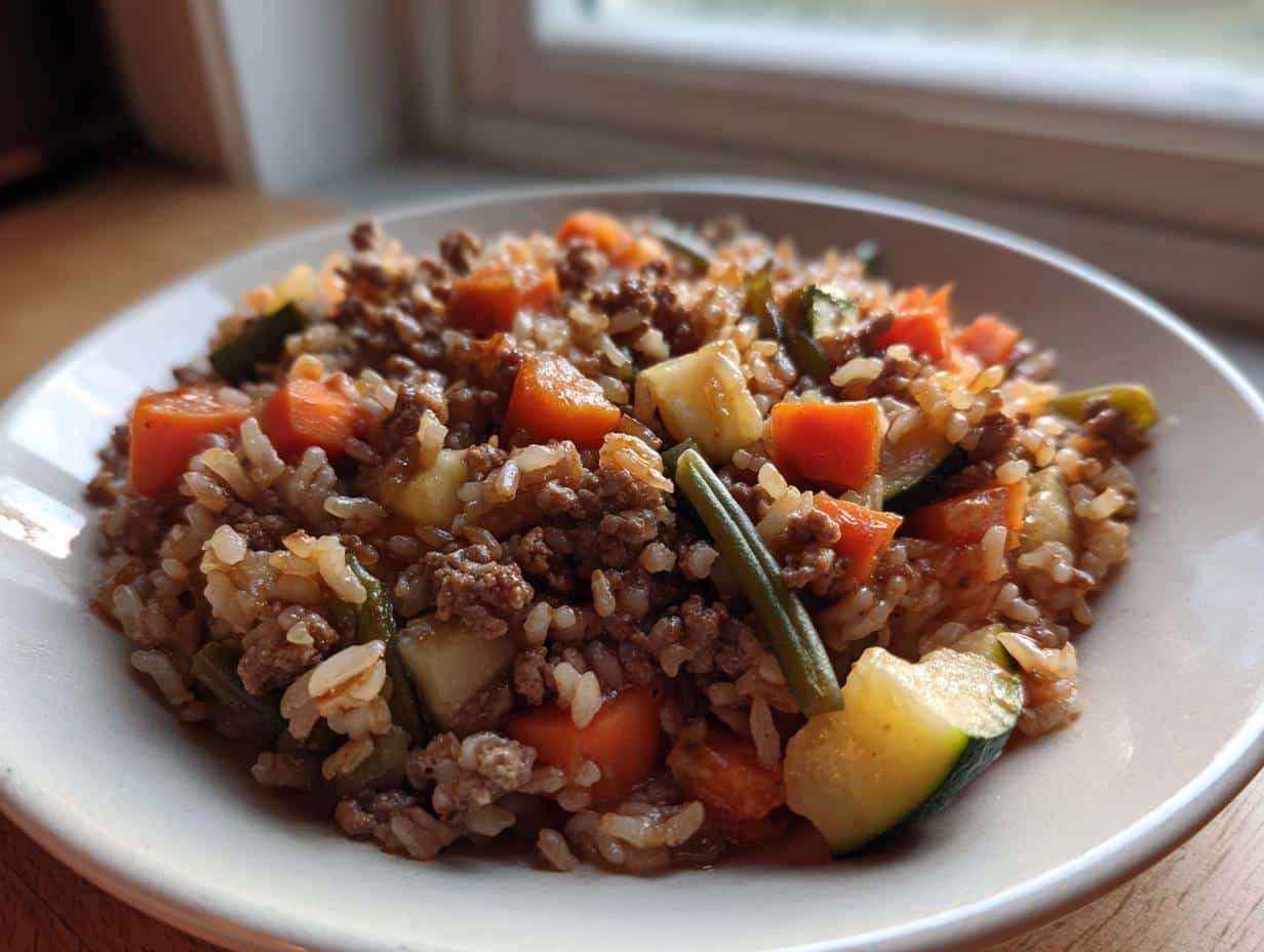 Amazing Crockpot Dog Food with Ground Beef 14 Cups