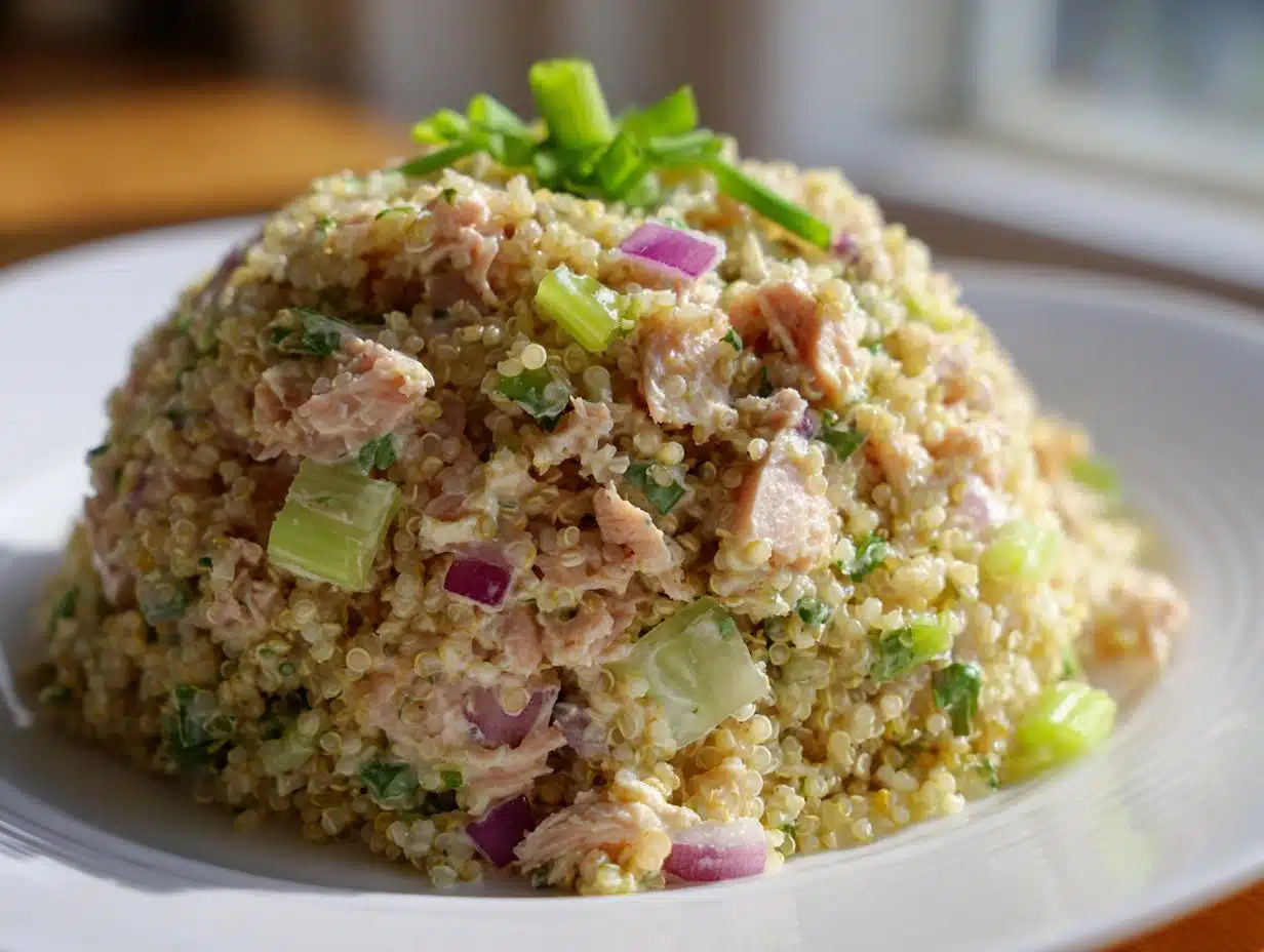 Amazing tuna and quinoa: 350 kcal power