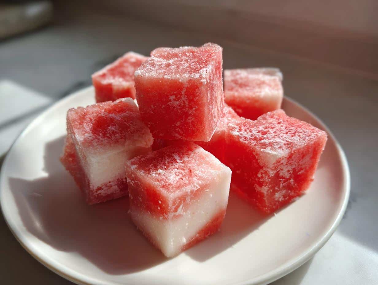 Amazing 2-Ingredient Watermelon Yogurt Freezies for dog