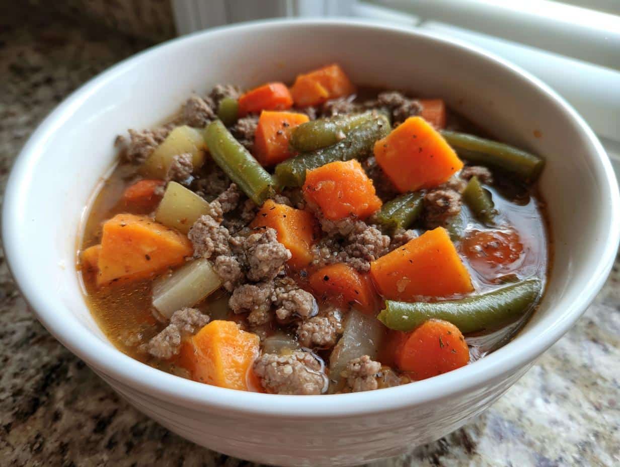 Amazing 1-Pot Beef & Sweet Potato Soup for Dogs