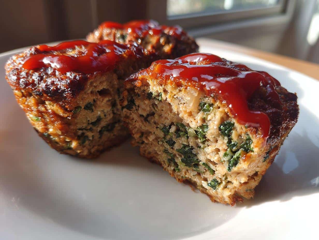 Amazing 12 Chicken and spinach Meatloaf Muffins