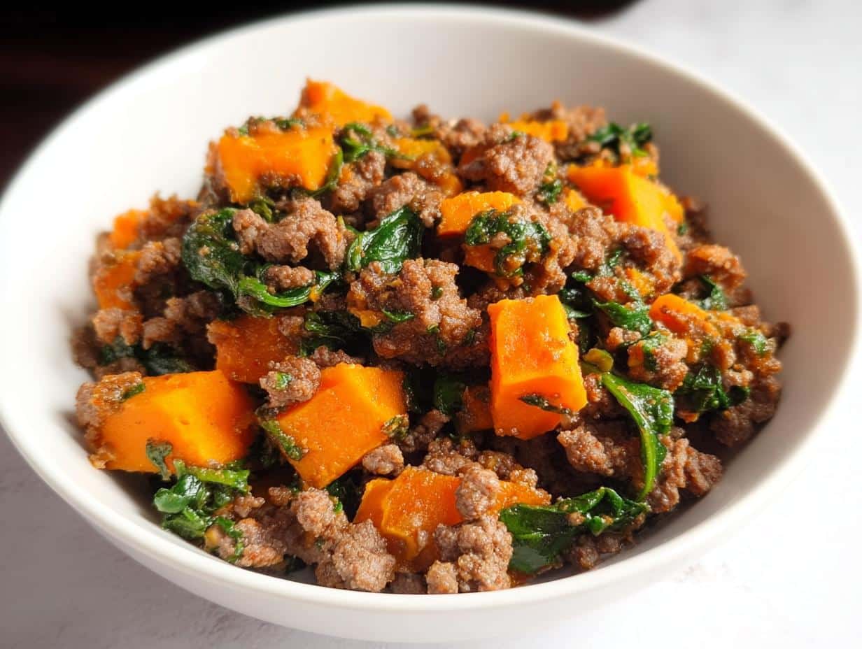 4 Simple Beef, Oats & Sweet Potato Homemade Dog Food