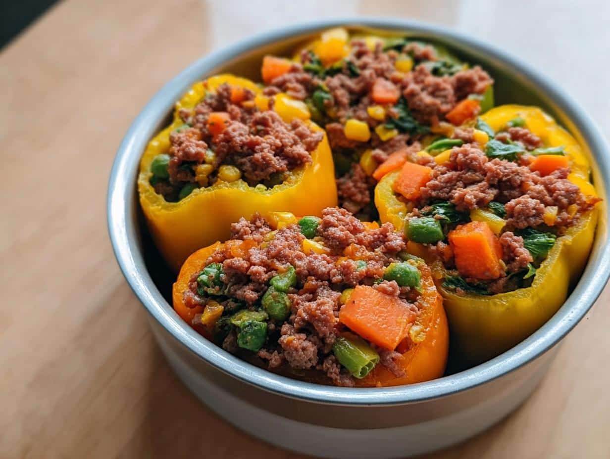 Amazing 1 Grain-Free Beef and Lamb Stuffed Peppers