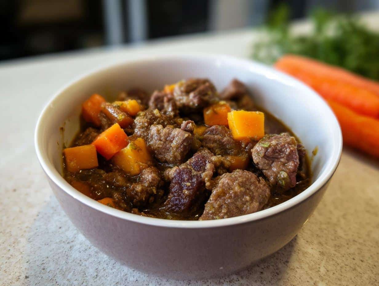 Amazing 6-Ingredient Homemade Dog Beef Stew