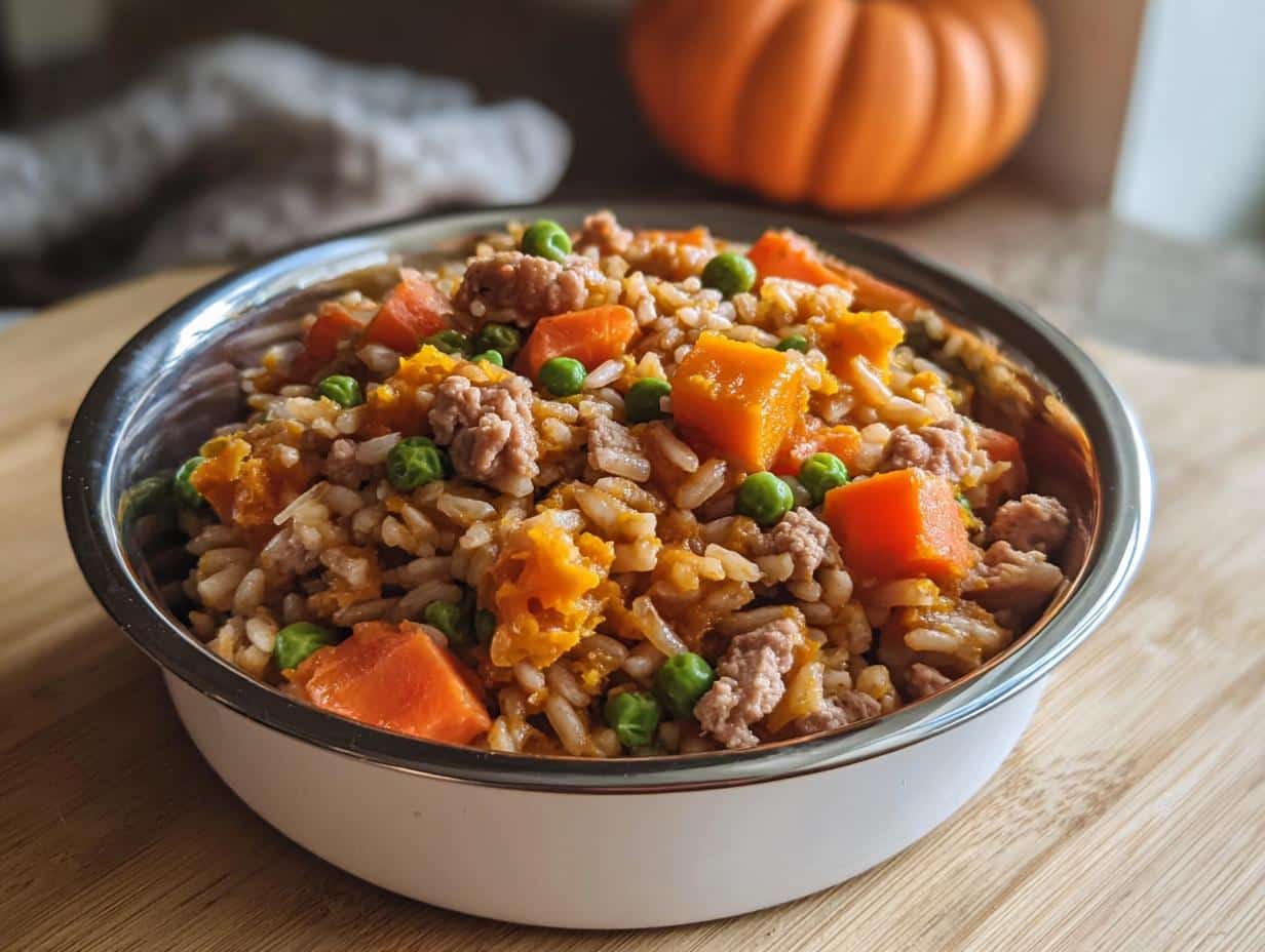 Amazing 300-Calorie March Beef, Oatmeal & Pumpkin Dog Food