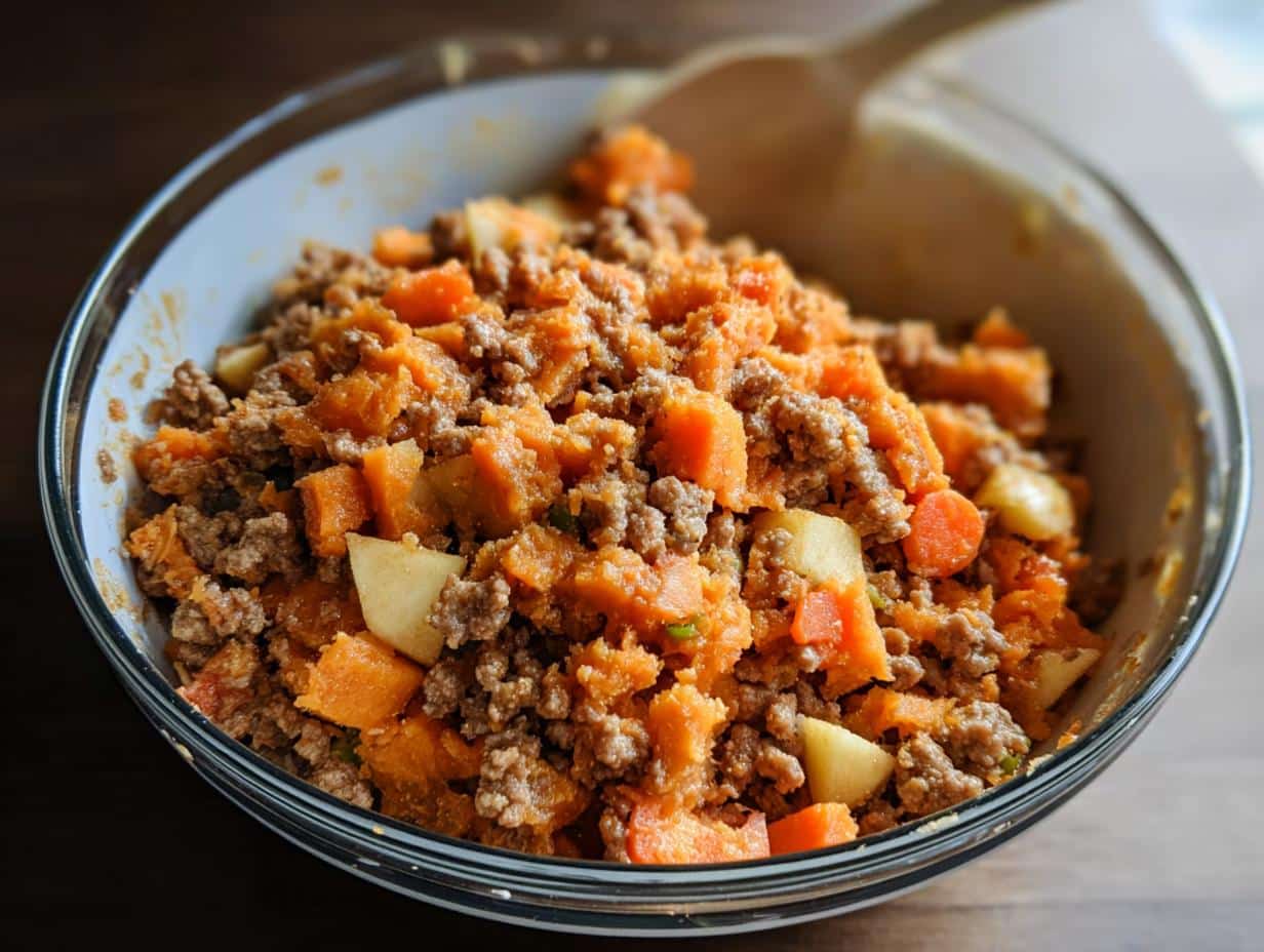 Amazing Pork and Peas Delight Dog recipe