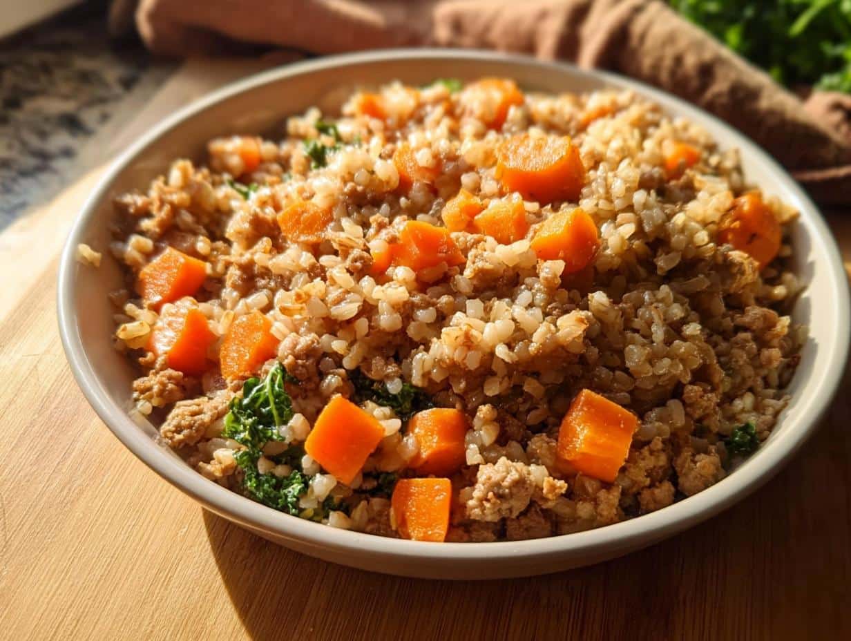 Amazing 1 Turkey, Brown Rice & Carrots Homemade Dog Food
