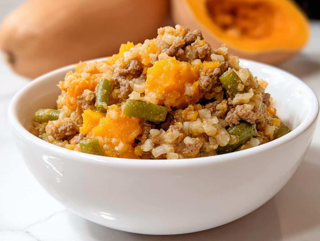 Amazing 1-pan Venison & Butternut Squash Dog Food