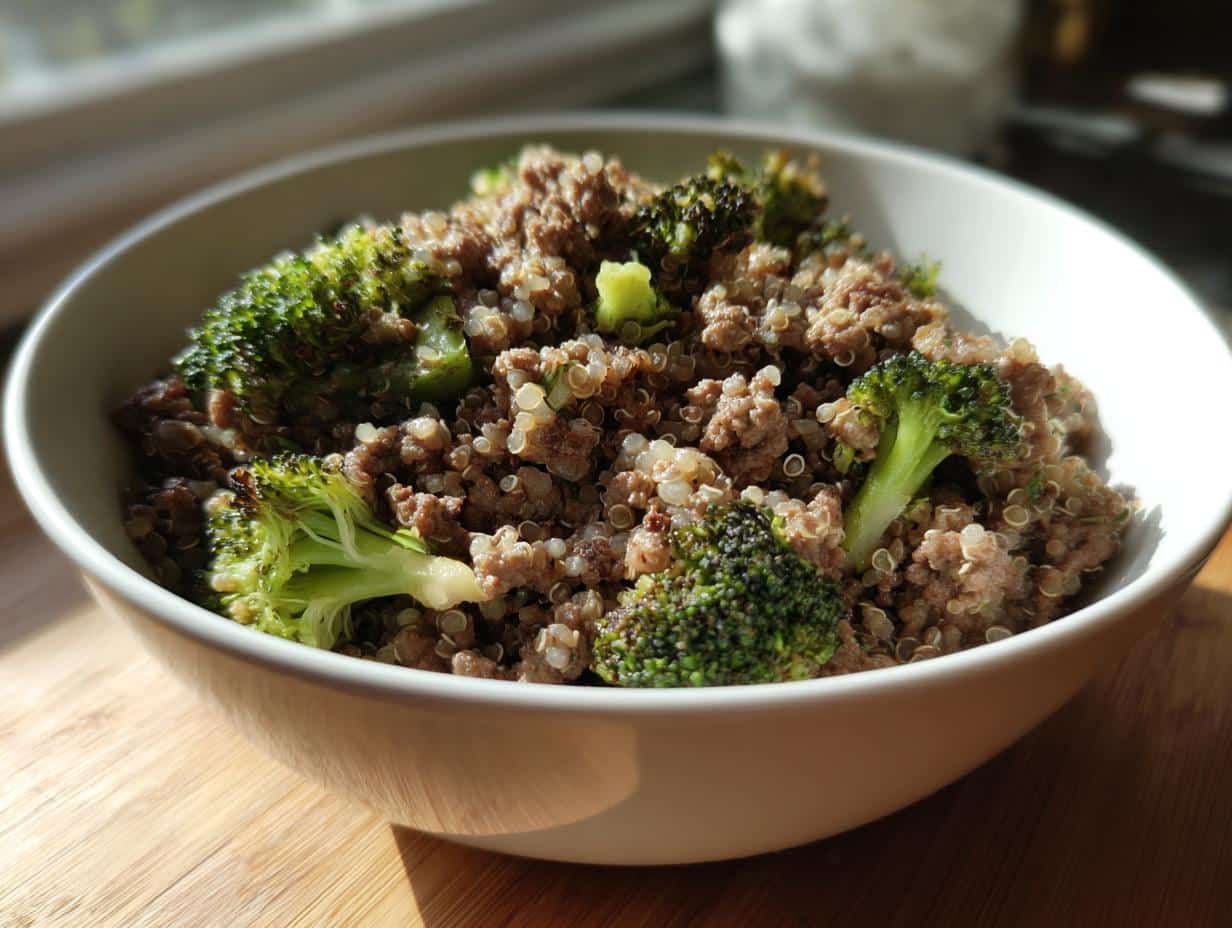 Awesome Venison, Quinoa & Broccoli Dog Food Recipe