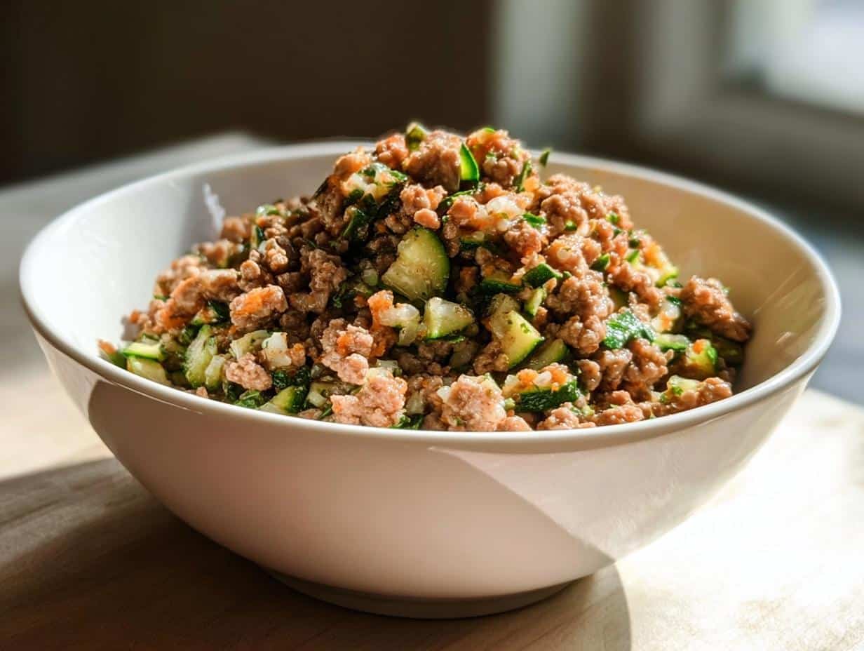 Amazing 1 Pot Venison, Rice & Zucchini Dog Food