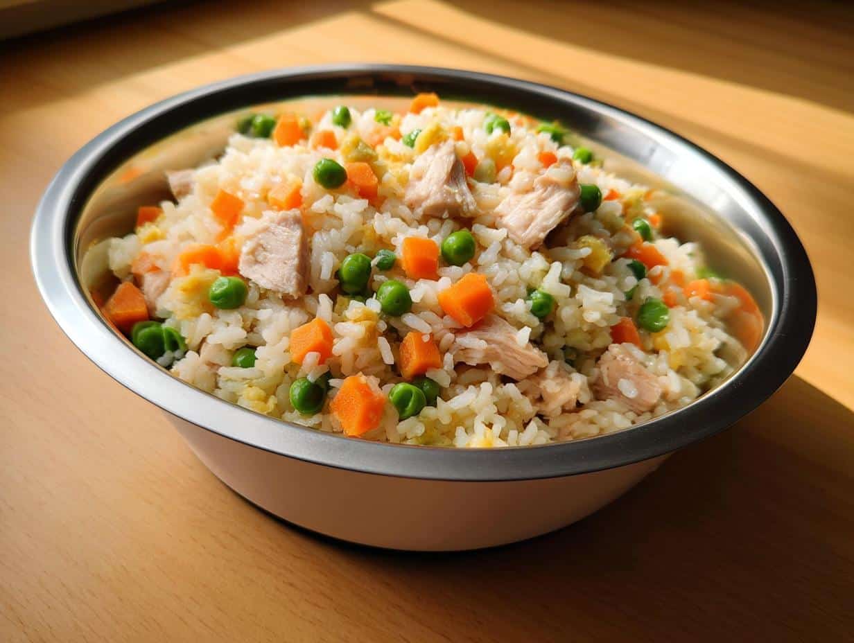 Delicious Chicken, Rice & Carrot Dog Food