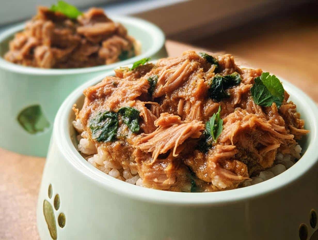 Amazing Duck, Rice & Spinach Dog Food Recipe